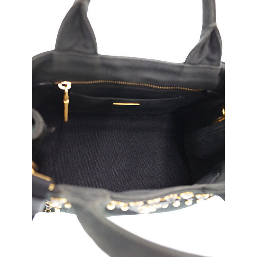 Prada Canapa Jeweled 2way Tote Handbag - Picture 3 of 9